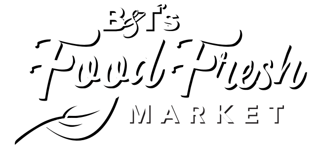 A theme logo of B&T's Food Fresh Market