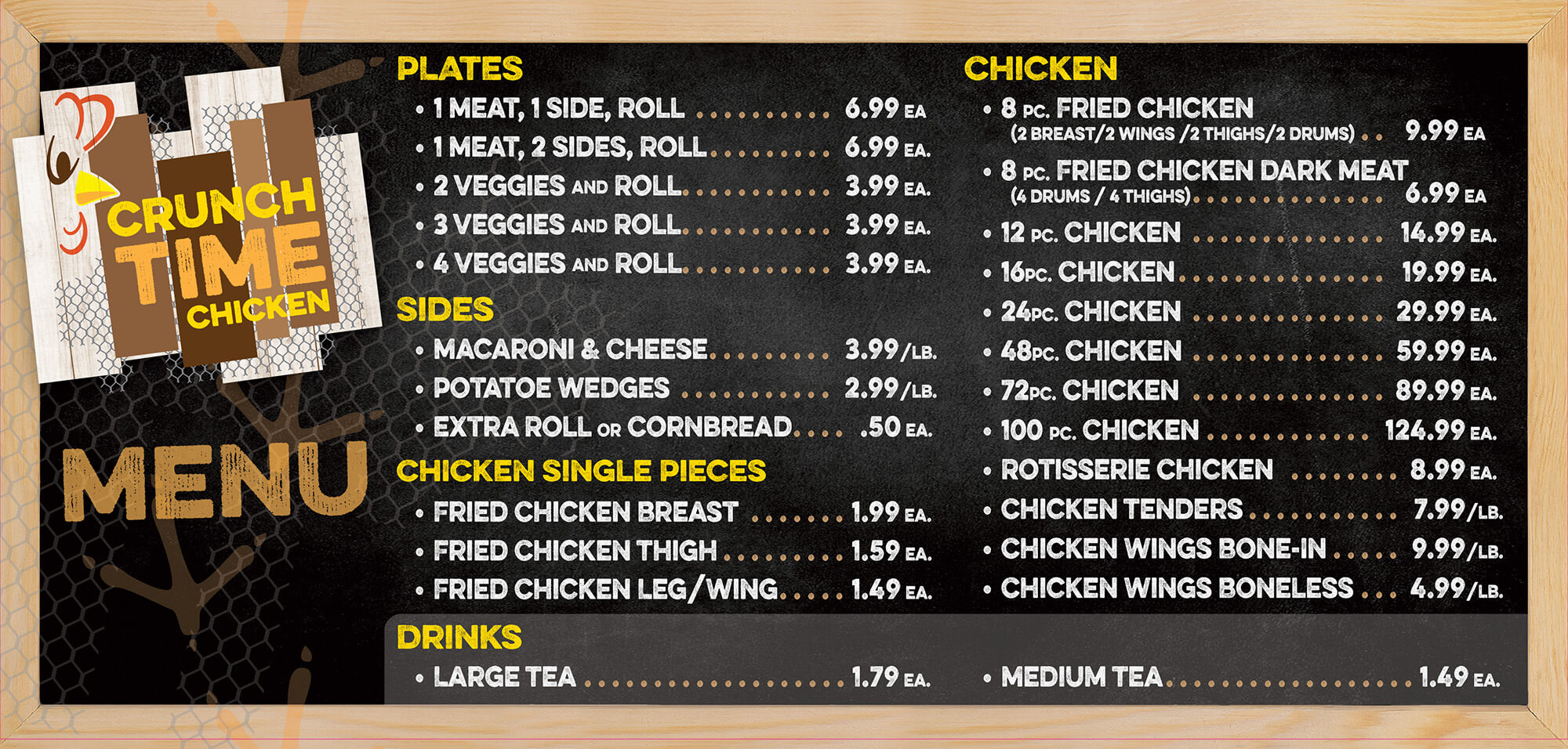 REVISED B&T Crunchtime Menu REVISED B&T Crunchtime Menu